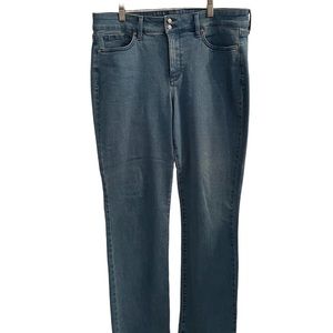 NYDJ Waist Match Marilyn Straight Jeans Size 12 Like New